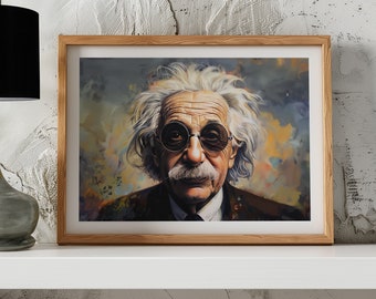 Einstein- Printable Art | Teen | Kids | Boys | Genius | Digital | Painting | Urbanformality