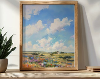 Wildflowers- Printable Art | Texas | Hill Country | Dallas | Austin | San Antonio | Field | Colorful
