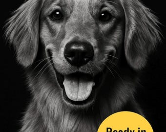 Custom Pet Portrait: Dog & Cat Art From Photo (Digital Download)