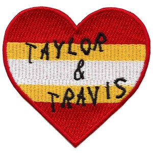Kansas City Football Spirit Heart Patch Couple Artist Embroidered Iron On AG3