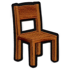 Chair Patch Embroidered Iron On ED4