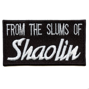 Parche bordado con plancha del grupo de hip hop &quot;De los barrios bajos de Shaolin&quot; BB5
