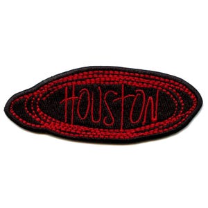 Houston Iconic Script Patch Graffiti Murral Art Embroidered Iron On GA3