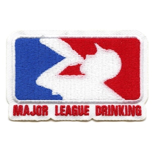 Major League Drinking Patch MLD Beer Games Embroidered Iron On EA4