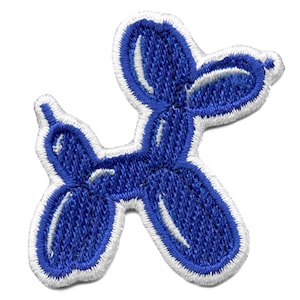 Blue Balloon Animal Art Patch Los Angeles Artist Embroidered Iron On EC4