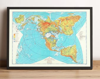 値下げ　ビンテージ　アメリカ軍戦略航空図　他 世界地図 - USAF地図 - 1957年 - Etsy 日本