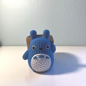 Japanese Forest Spirit | Hand Painted Crochet | Desk Decor | Ghibli Fans Gift | Set of three image 10