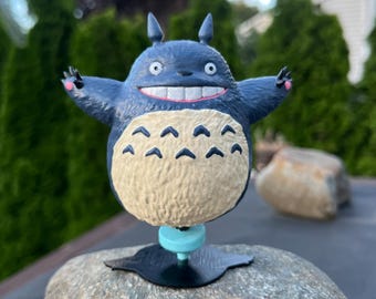 Japanese Forest Spirit Hand-Painted Totoro Figurine | Anime Decor | Fan Gift