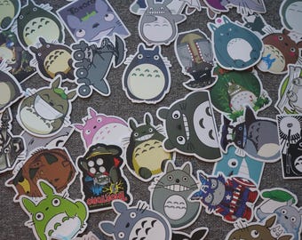 Japanese Forest Spirit | Totoro Anime Stickers - 50 Pieces Waterproof Set