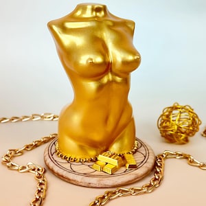 Body Talk Figure Érotique Femme Nu de Femme Bronze Plaqué Froid - 20195