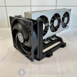 GPU Stand with 120mm Fan Mount, Fits 1–3-Slot GPUs