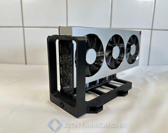 Soporte para GPU compatible con elevadores: marco de presentación de tarjetas abierto para exhibición y refrigeración por aire.