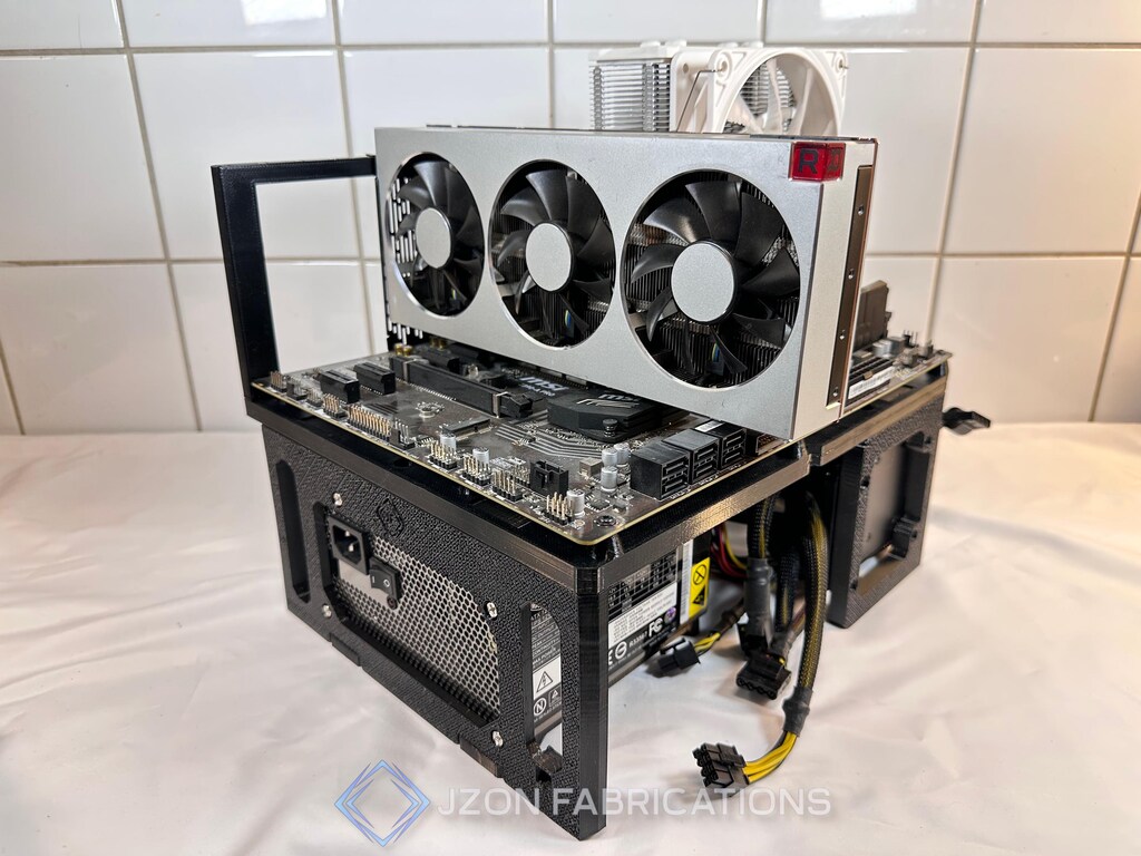 Case Open Frame ATX Per Mining E PC | Struttura In Acciaio SECC, Supporta ITX/MATX, Ampia Dissipazione Per Schede Grafiche