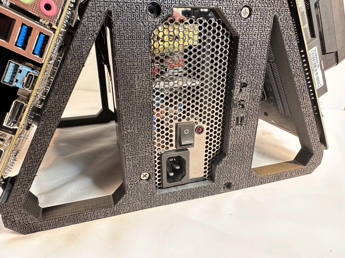 Angled Pc Dual-motherboard PC Test Bench — Angled Open‑air Parallel Workstation ...