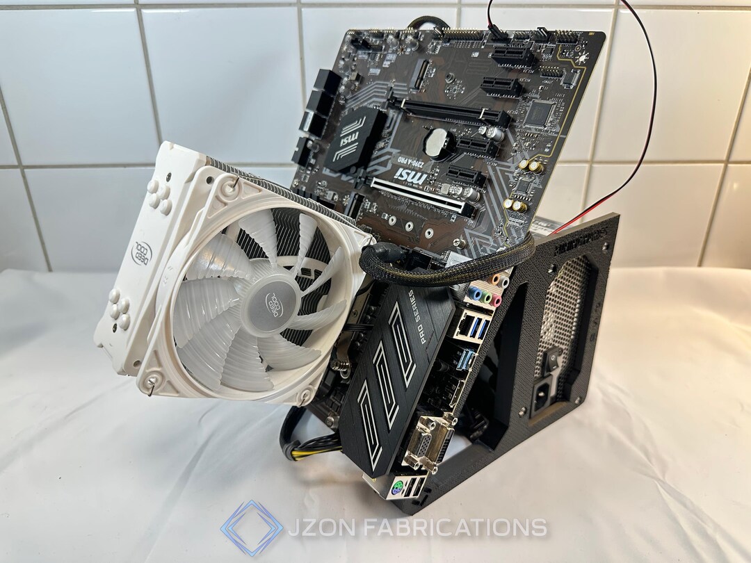 Angled Motherboard Test Bench — Open-air PC Assembly Platform, Fast ...
