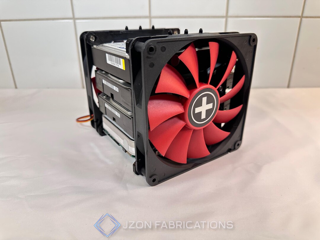 4 X HDD Rack With Fan Attachment - Cooled Stackable Hard Drive ...
