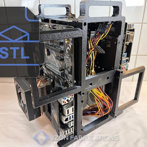 Dual Motherboard Open-Air Test Bench - 2xPSU & 2xHDD 2xSSD, Plattform für Reparatur, Entwicklung und Prüfung