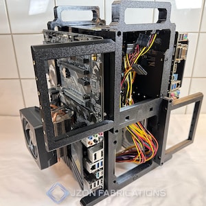 Banc de test en plein air pour deux cartes mères - 2xPSU et 2xHDD 2xSSD, plate-forme de réparation, de développement et de révision