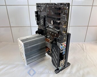 Vertical Motherboard Display Stand — Upright Open‑Air PC Building Frame, Showcase and Repair Workflow