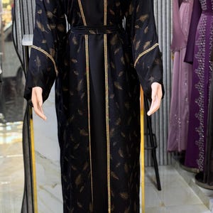 Elegant Abaya for Women - Luxury Dubai Style kaftan - Modest Long Dress with Embroidery -Classy & Flowy Fabric Muslimah, Dubai Abayas