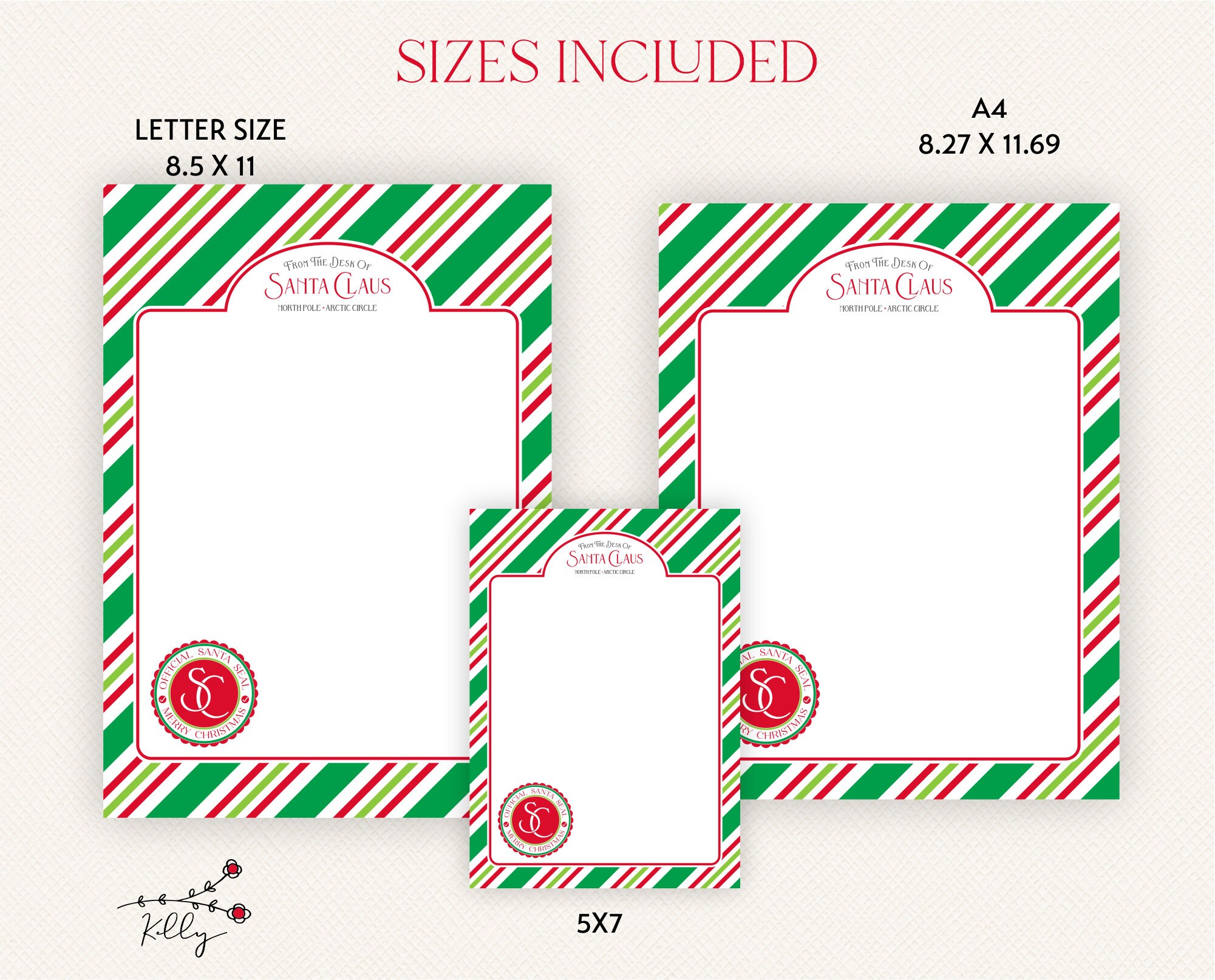 Editable Santa Cam Letter Printable PDF &amp; JPG Files Use - Etsy