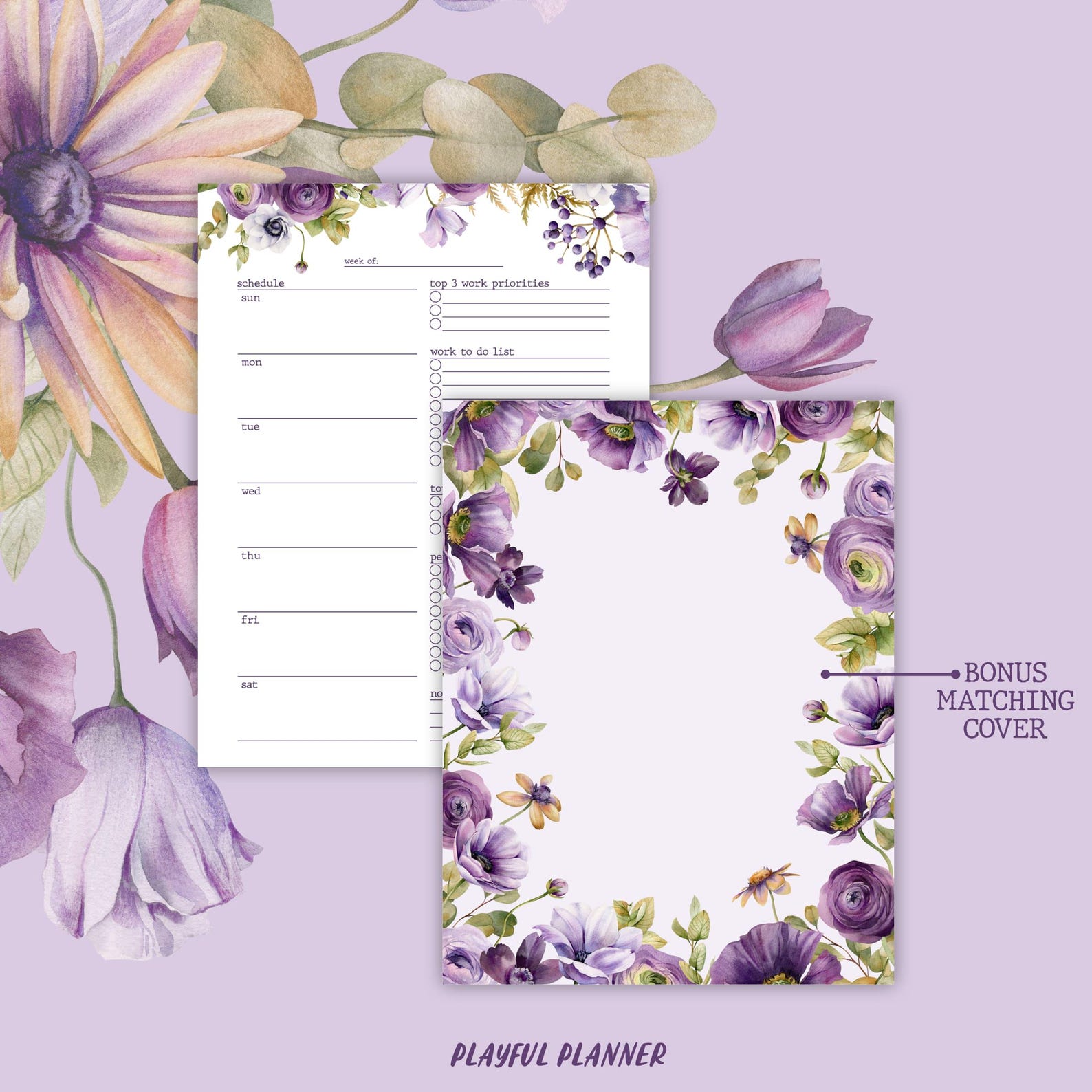 Fillable Weekly Planner Printable: Undated Work Schedule, A4 A5 Letter ...