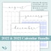 2022 + 2023 Calendars | Printable Editable Portrait Monthly Calendars in A4 A5 Letter Size 