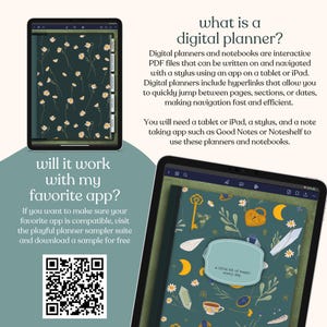 2026 Dark Mode Digital Planner Swirling Galaxy & Stars - Etsy