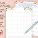 Blank Calendar Undated Printable Insert Editable PDF Use as a Goal ...