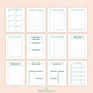 Printable Easter Planner Spring Organizer Holiday Gathering Planner Letter Size A4 image 5