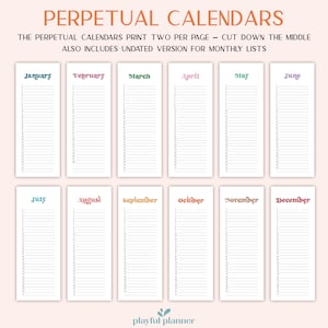 2024 2025 Calendar Bundle Printable Editable Landscape Monthly ...