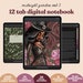 see more listings in the Digital Notebooks 12 Tab section