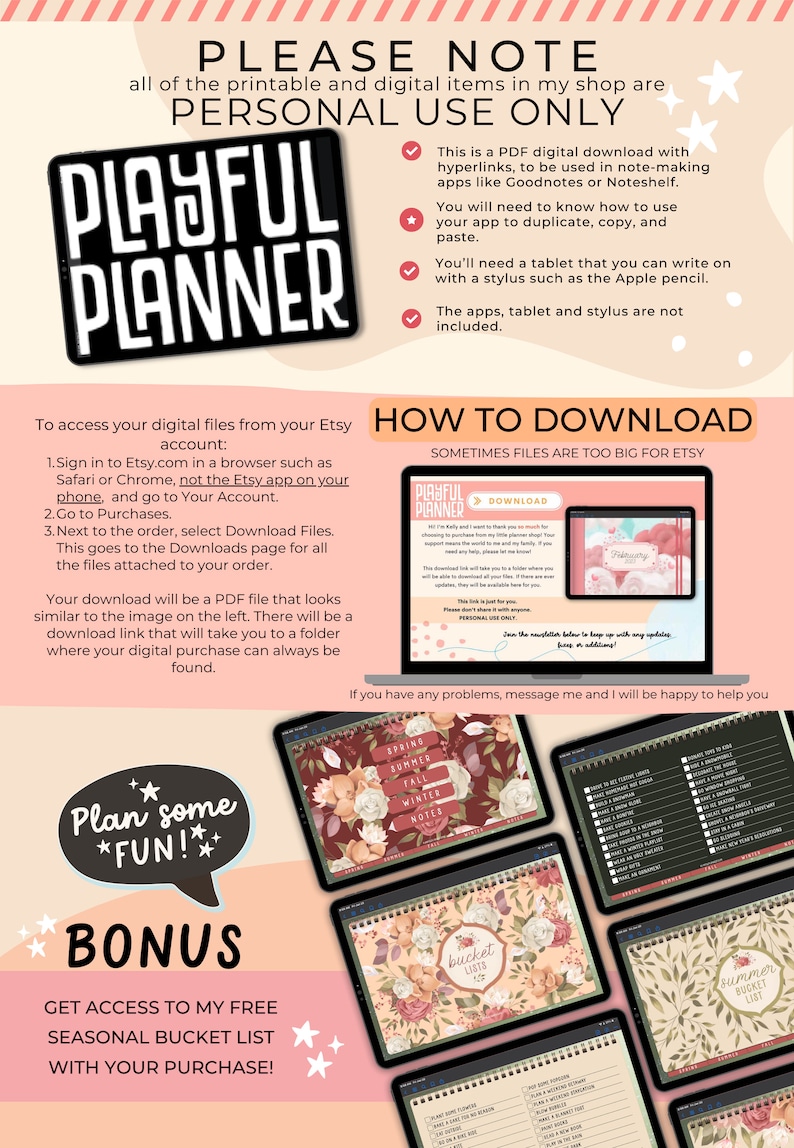 2026 Digital Planner Dated Hyperlinked PDF Daily, Weekly, Monthly ...