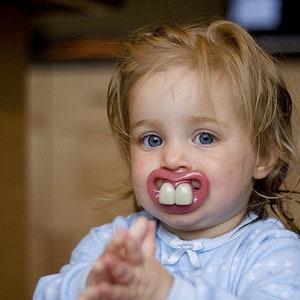 Silly, Buck tooth Baby Pacifier. image 1