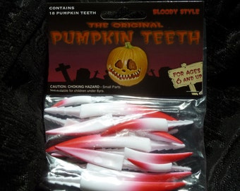 Special Edition Bloody  Fangs 18 pcs 4,Lg, 6,Med, 8,small