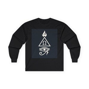 Esoteric Occult Unisex Long Sleeve Tee - Mystical Wisdom and Protection Shirt, Witchcraft Apparel, Pagan Clothing, Spiritual Top, Gothic