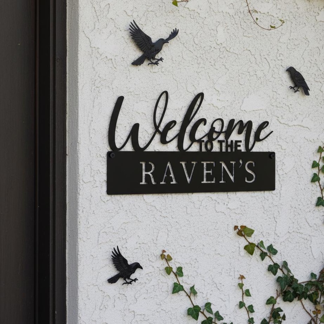 Personalized Home Entry Sign,custom Entryway Wall Decor,outdoor Metal ...