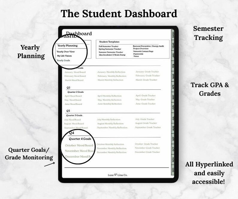 The Intentional Planner 2026 | Digital Student Planner for Ipad/samsung ...