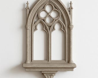 stl window ledge gothic cathedral