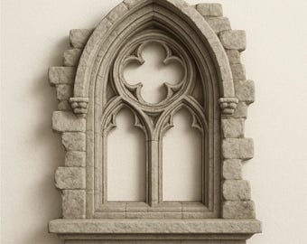 stl Gothic cathedral window