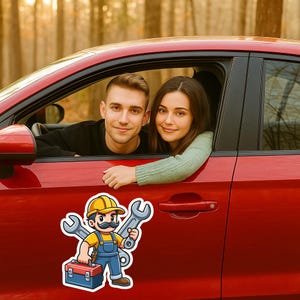 Custom Car DIE CUT MAGNET | Personalized Logo for Your Car Van Truck, Advertise Your Business Vehicle Magnetic, Professional Printed Die Cut