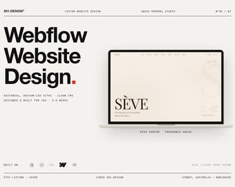 Webflow Website Design, Custom Webflow Site for Small Business, Editorial Portfolio & Brand Websites, Web Designer, Mobile + SEO Setup