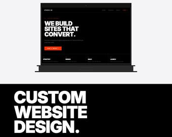 Servizio di progettazione di siti web personalizzati, siti web per piccole imprese, design per Shopify, pacchetto di progettazione web professionale, Webflow, Squarespace, WordPress