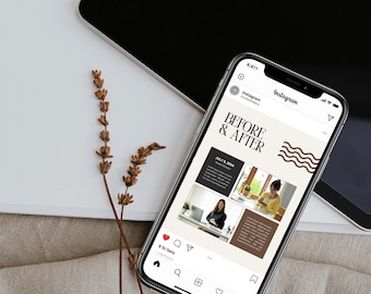 Instagram Carousel Templates | Slide Post Designs | Editable Canva Template