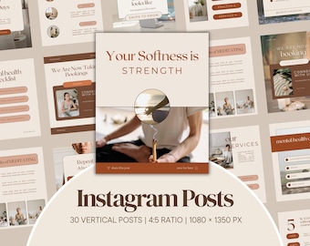 Instagram Post Templates | Social Media Canva Templates | Editable Digital Download