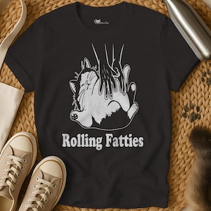Chubby Cat T-Shirt: Sarcastic Humor for Cat Lovers