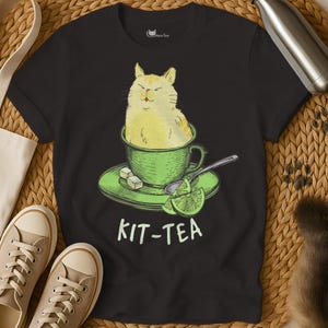 Tea Shirt | Tea Time Shirt | Cat Shirt | Cats Tee Shirt | Cat T Shirt | Kitten Shirt | Sarcastic Shirt | Cat Lover Shirt