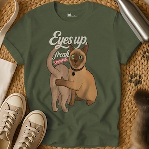 Cat Meme Shirt: Sarcastic Censored Humor - Cat Lover Tee