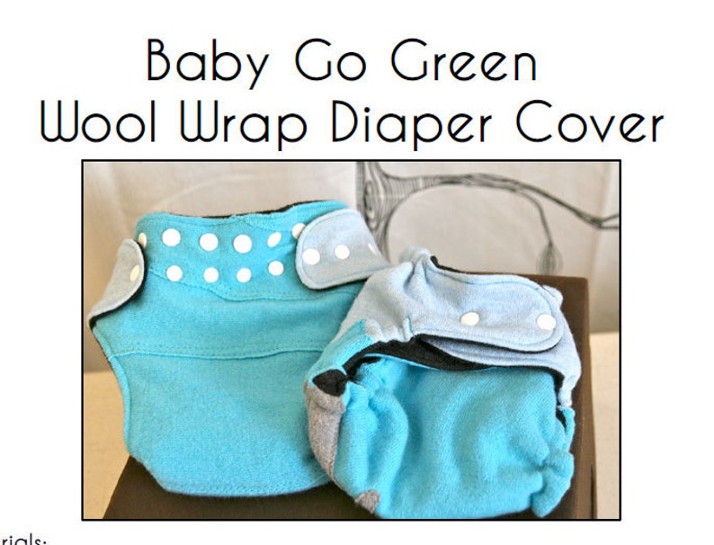 Wool Diaper Cover...PDF Pattern image 1