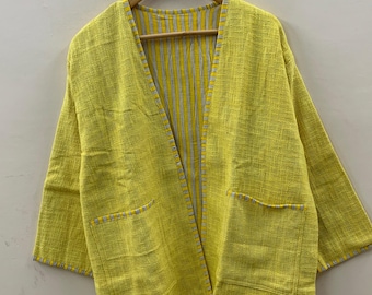 Cotton Summer Kimono | Lightweight Boho Robe Cardigan